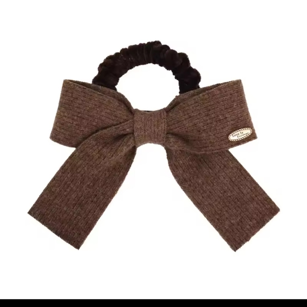 Cider Brown Bow Hair Accessory
